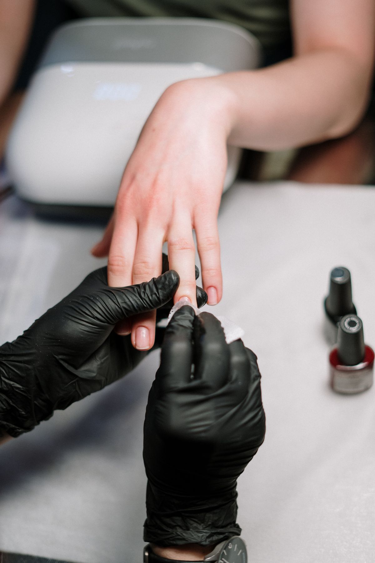 Manicure service at Polished Beauty Bar