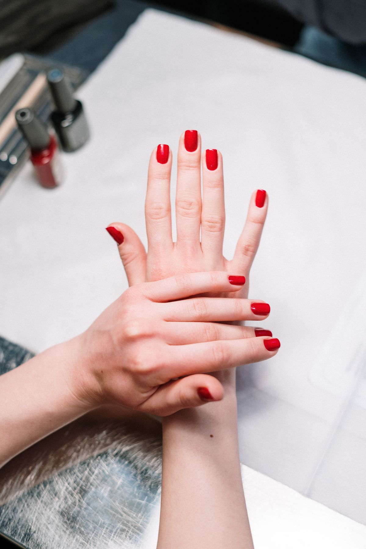 Nail service detail at Polished Beauty Bar, Rancho Bernardo