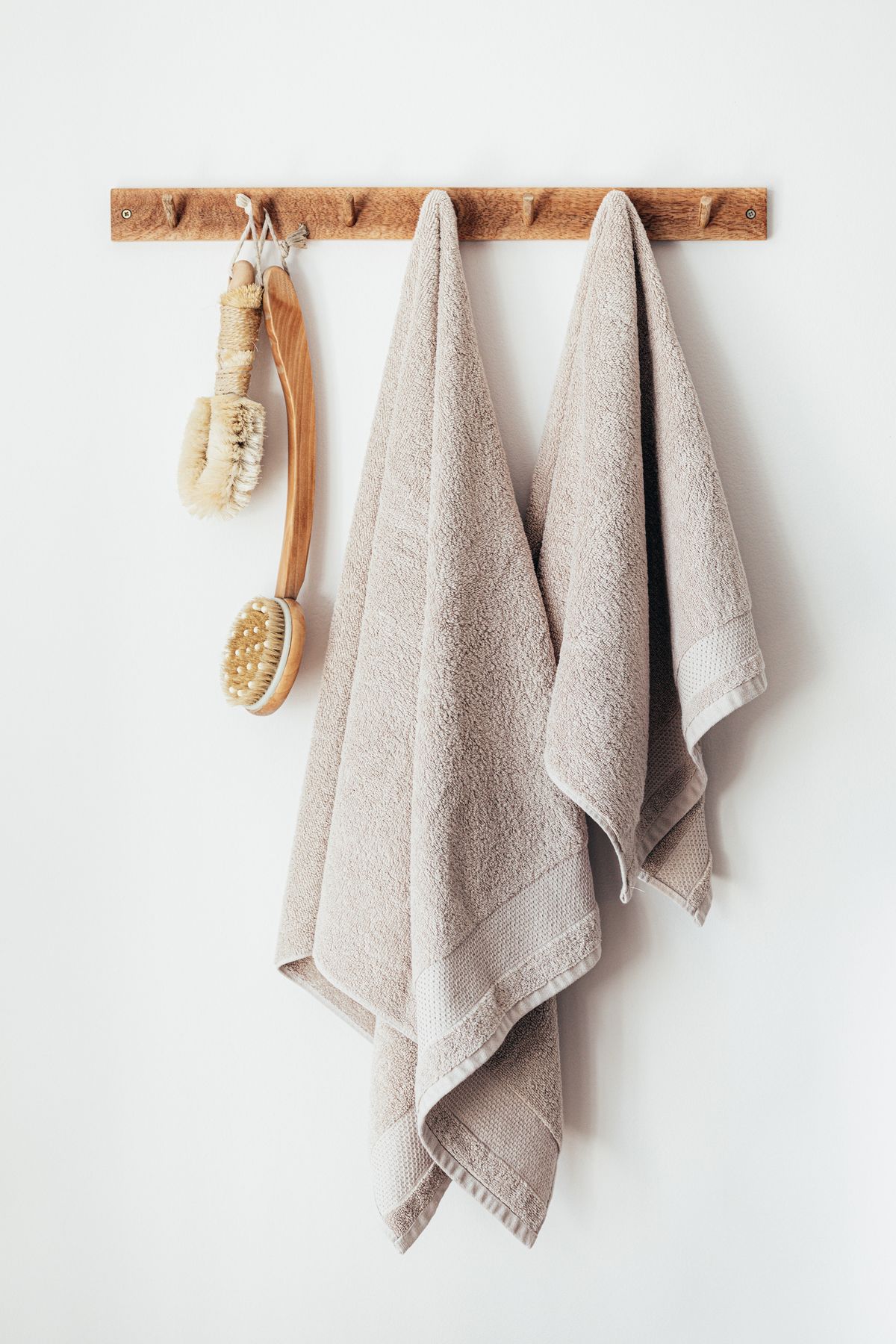 Spa towels and amenities at Polished Beauty Bar